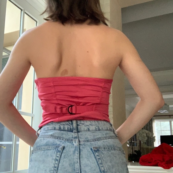 Guess Pink Strapless Bustier - Picture 3 of 4